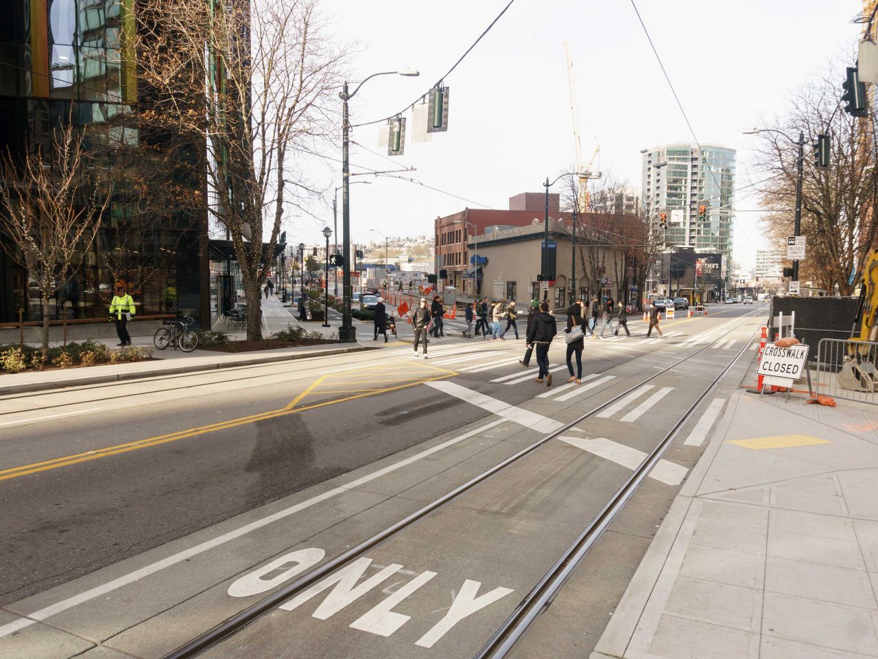 Curbed Seattle Seventh and Westlake getting a crosswalk makeover