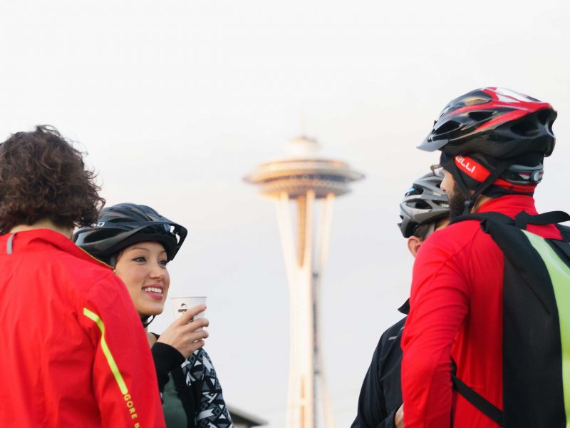 Bikers in Seattle
