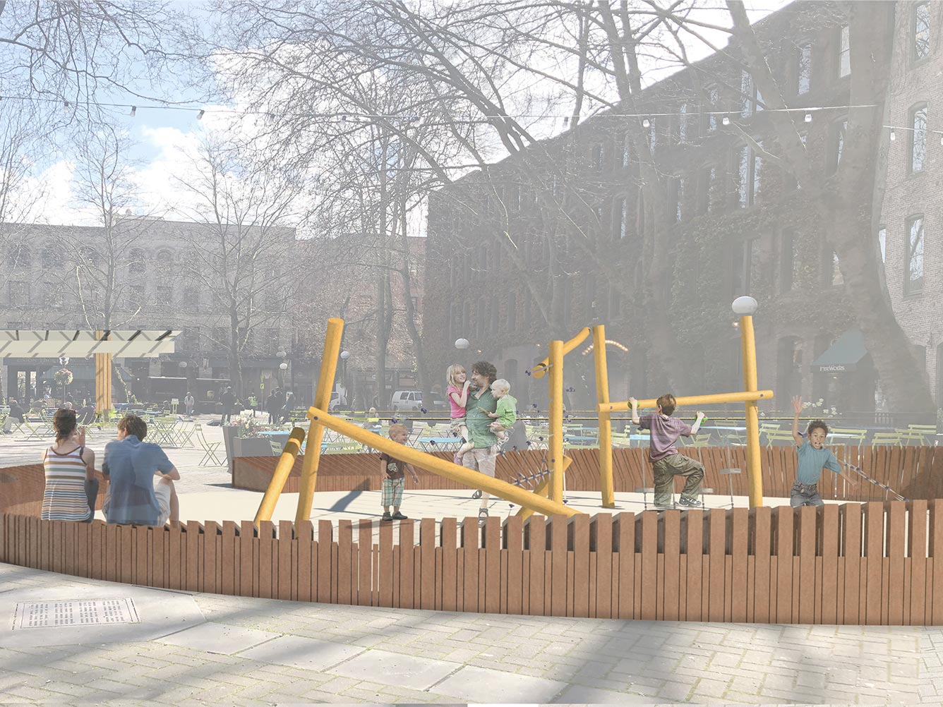 Children's playspace rendering Occidental Square