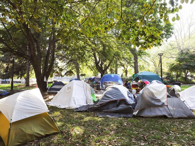 Tents in park