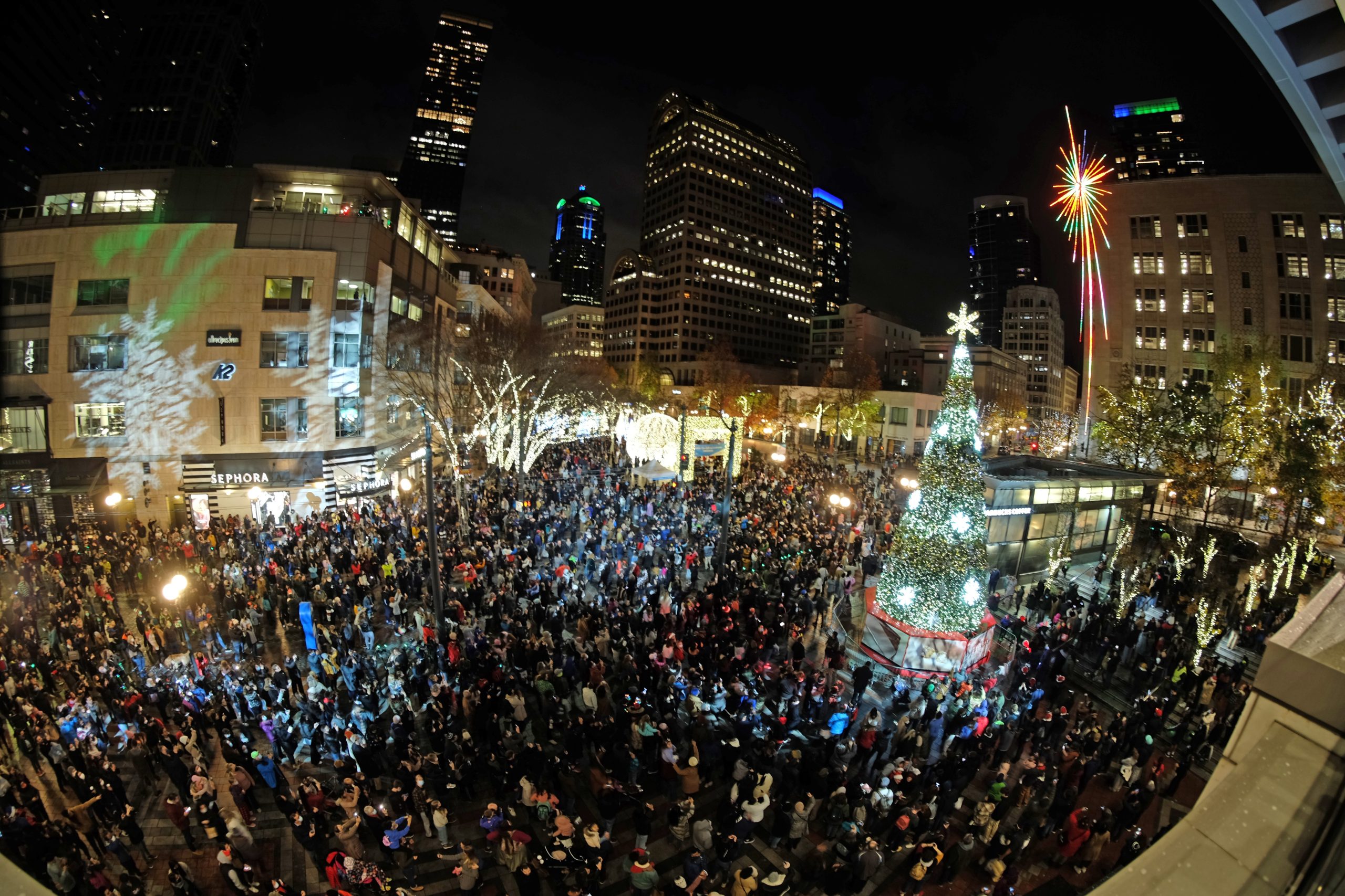 KING 5 Westlake Center tree lighting marks return to big holiday events