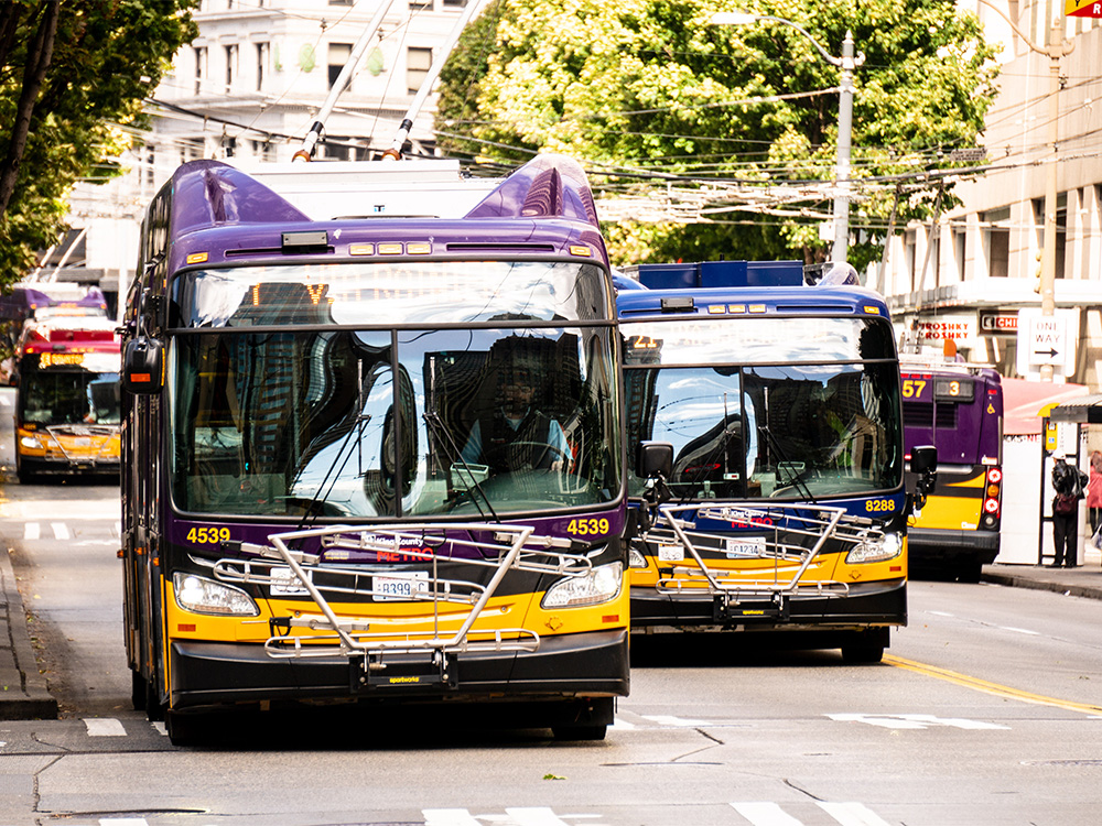 Busses on Third Avenue