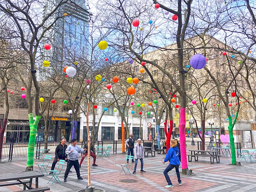 Tai chi in Westlake Park