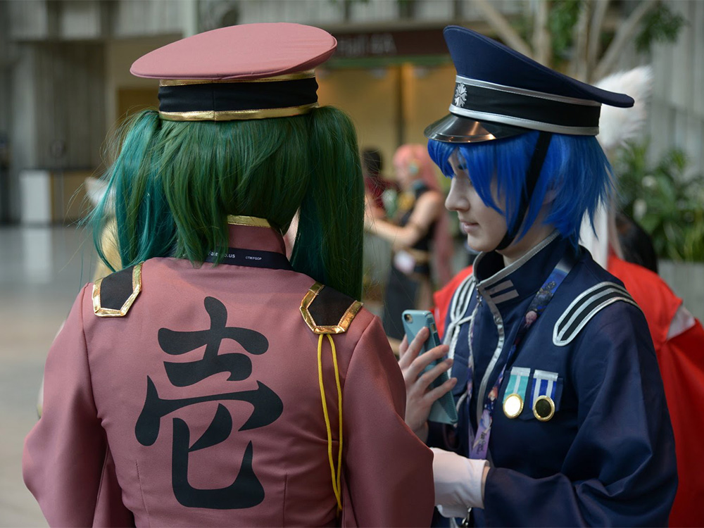 Sakura-Con attendees in costume