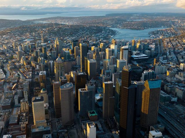 Seattle skyline from the south looking north