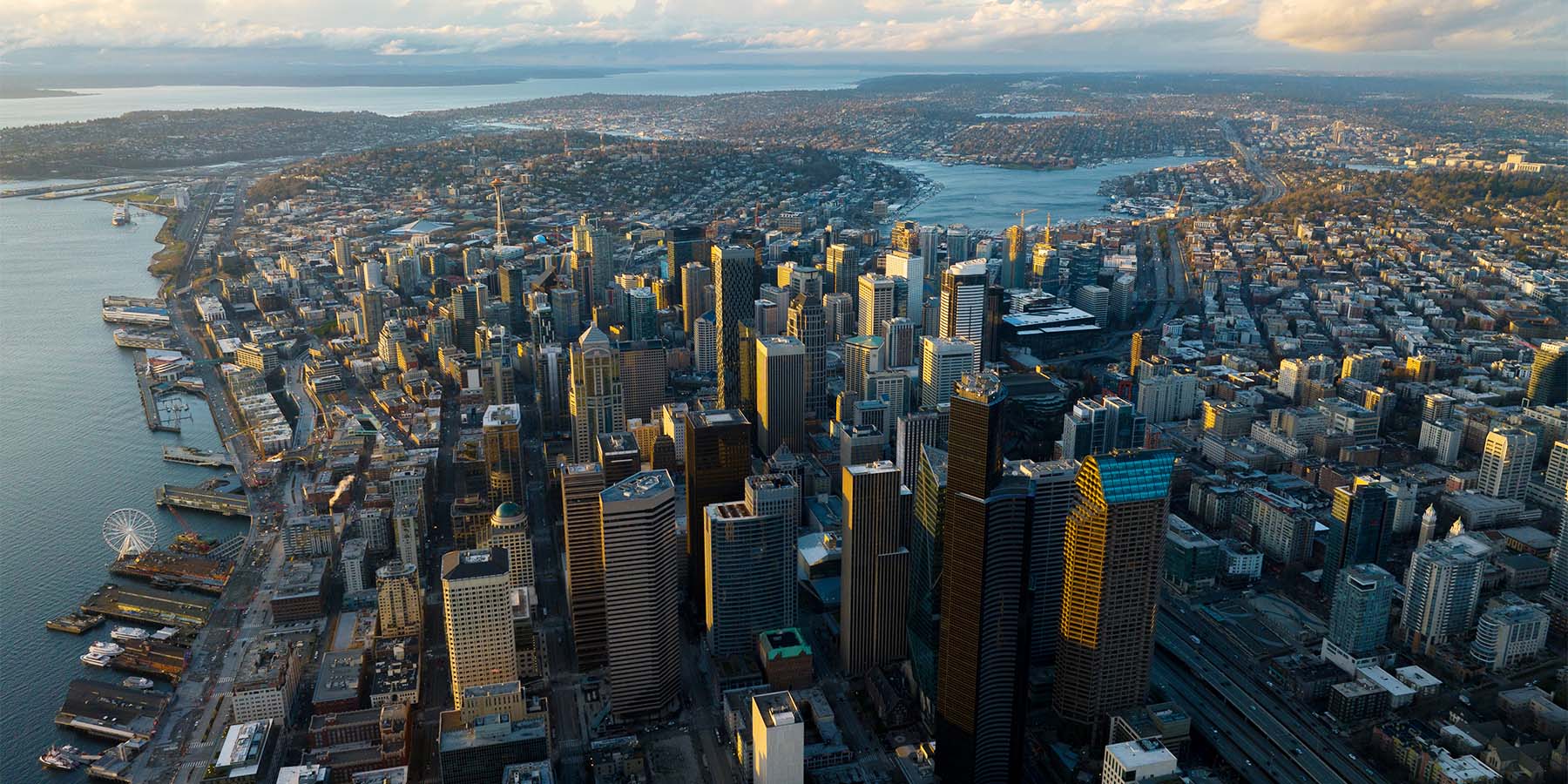 Seattle skyline from the south looking north