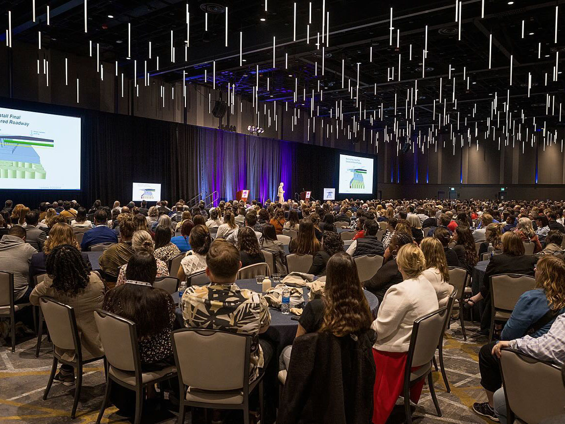 IDA conference attendees in ballroom