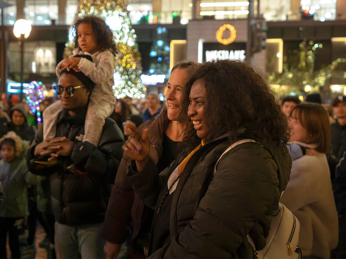 Attendees at our tree lighting ceremony