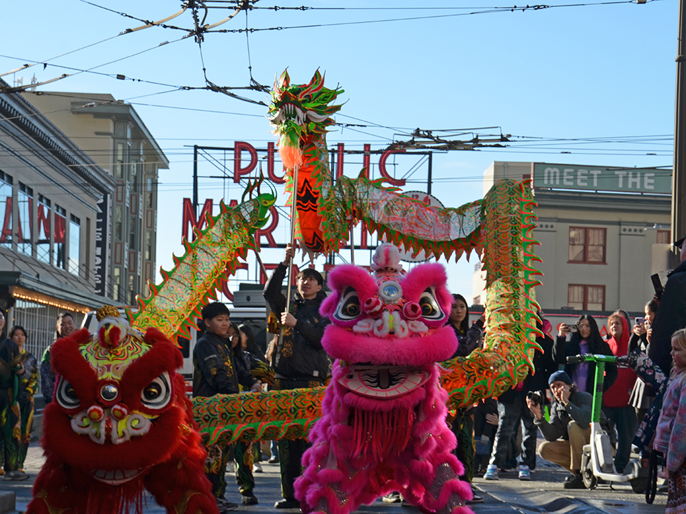 Lunar New Year Lion Dance Performance