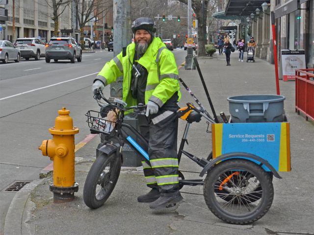Downtown Ambassador on trike