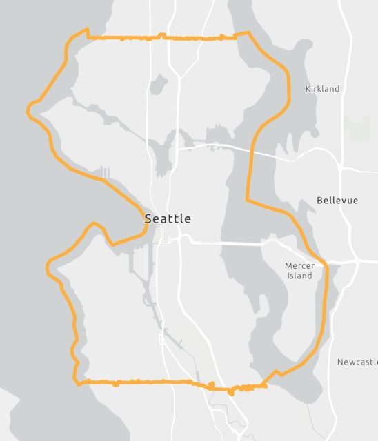 Trade area map