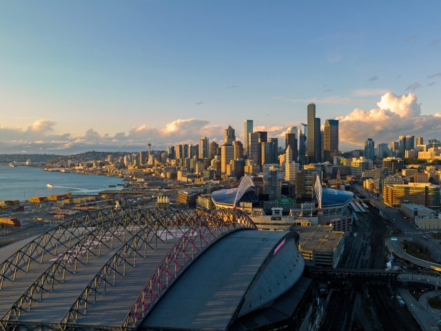 Downtown Seattle skyline.